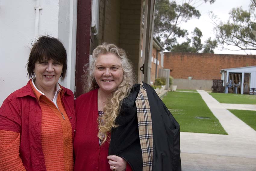 Two women at a reunion